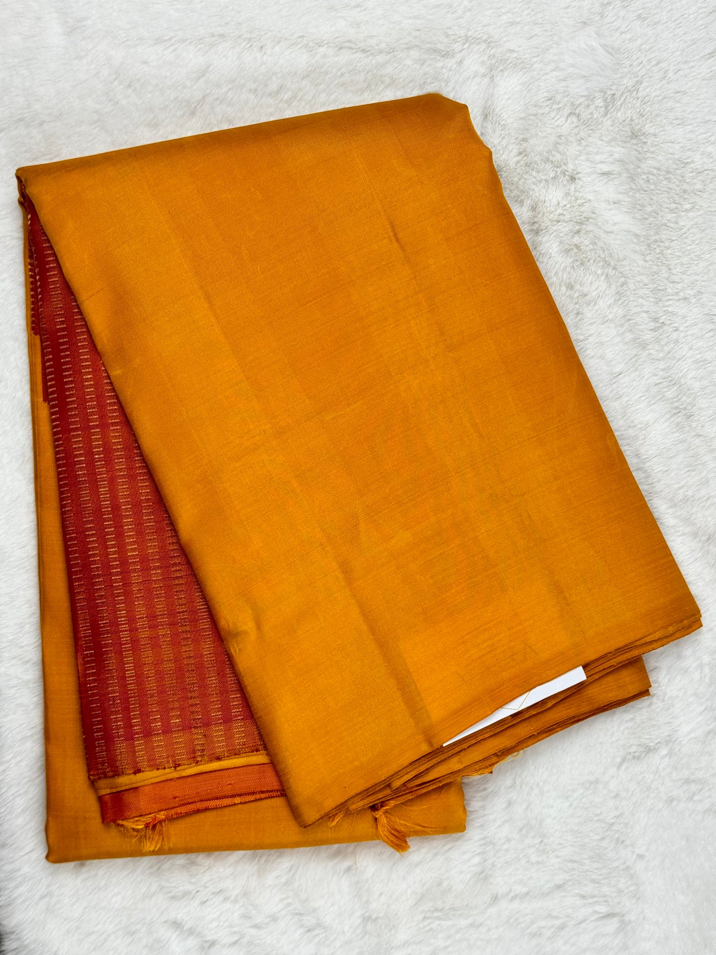 Mustard Kanchipuram pure zari silk saree